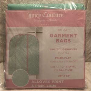 NEW JUICY COUTURE SET OF TWO GARMET BAGS🎀